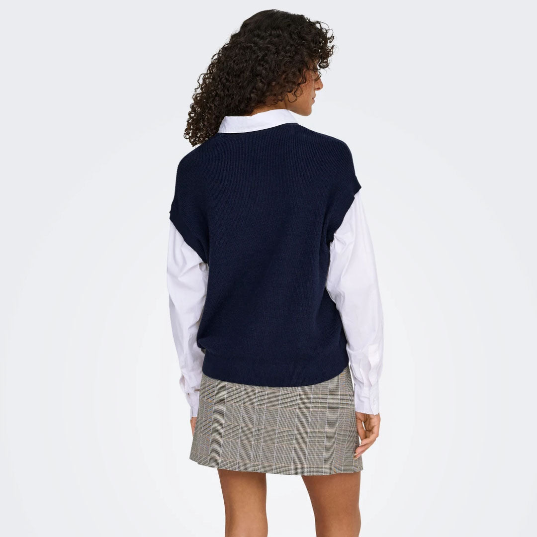 Jelek ONLY ONLPAYSON LS POLO MIX  VEST KNT