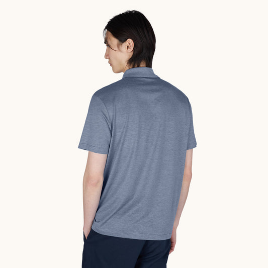 Maicë Paul & Shark COTTON SILK ZIP POLO SHIRT