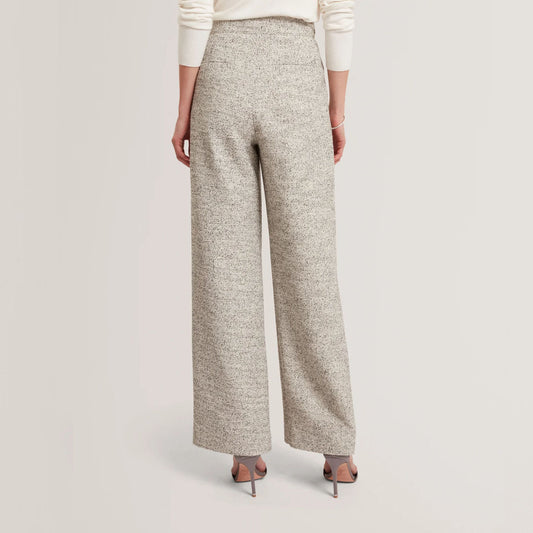 Fustan Tailored Boucle Dress with Knitted Top