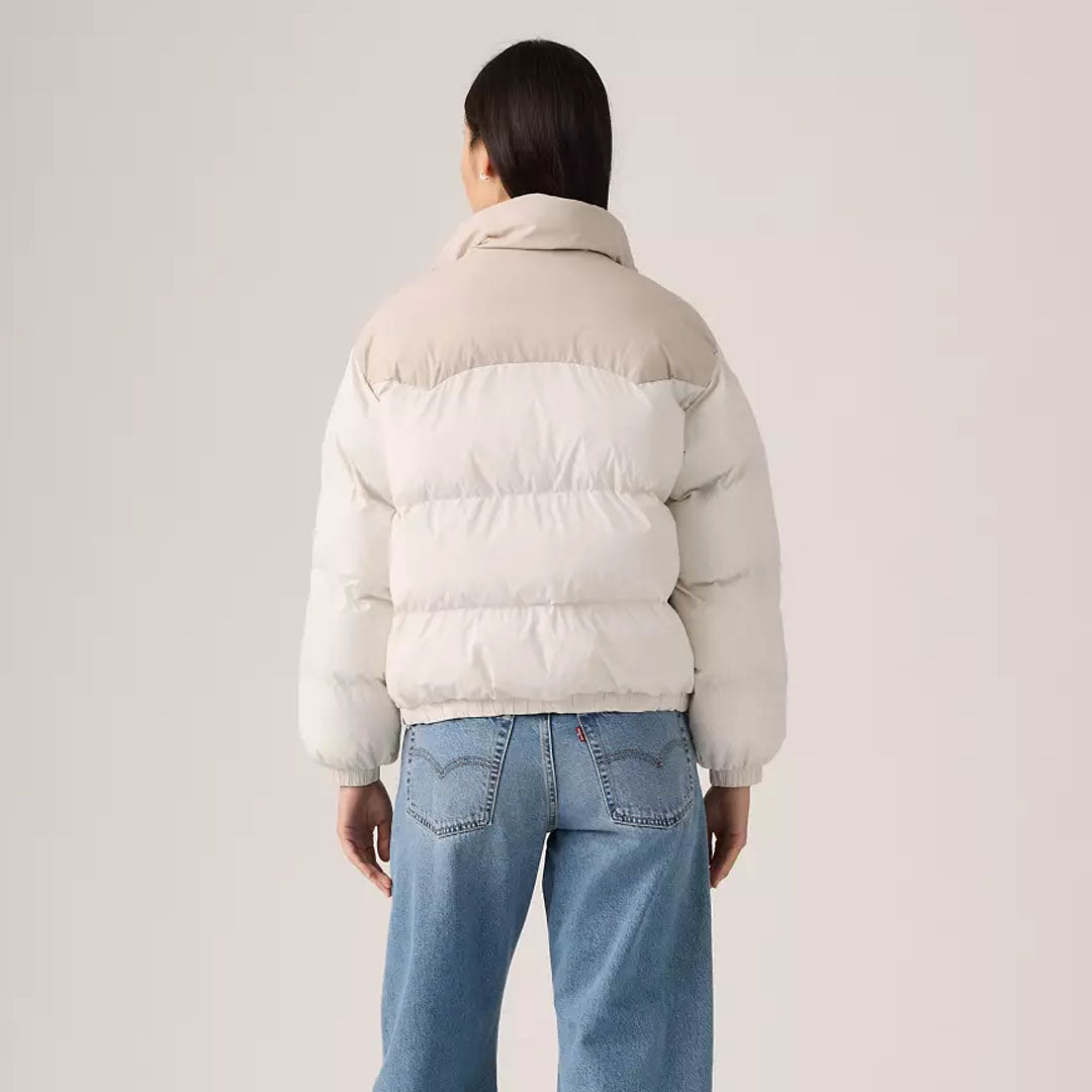 Jakne LEVIS NOE WESTERN PUFFER WHISPER WHITE NYLON
