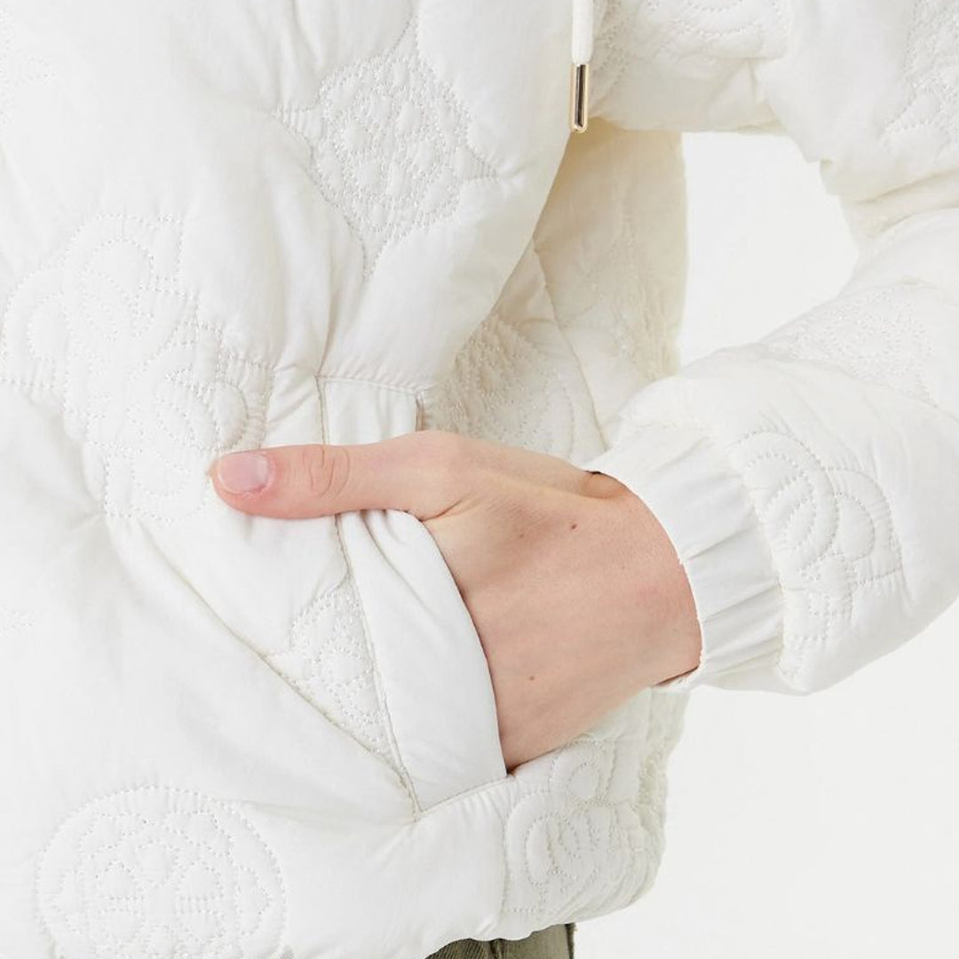 Jakne GUESS IVY ZIP HOODIE PUFFE