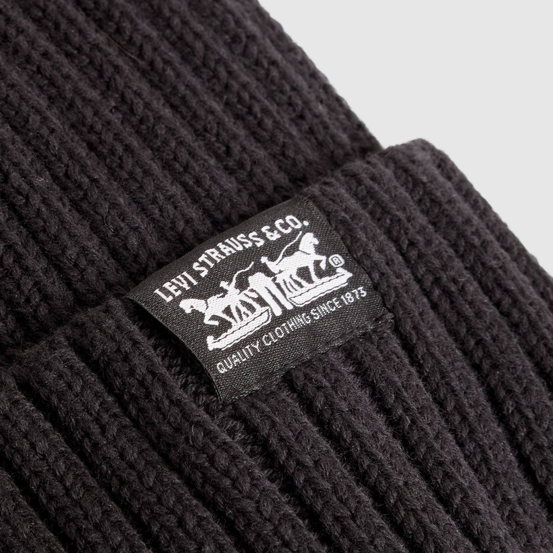 Kapelë Levis SUNSET BEANIE ANTHRACITE NIGHT COTTON