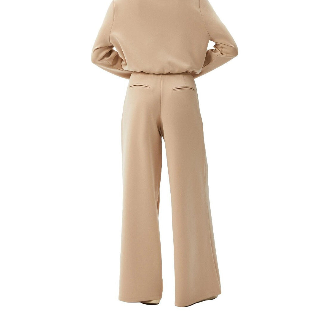 Pantallona Guess OLYMPE WIDE LEG PANT