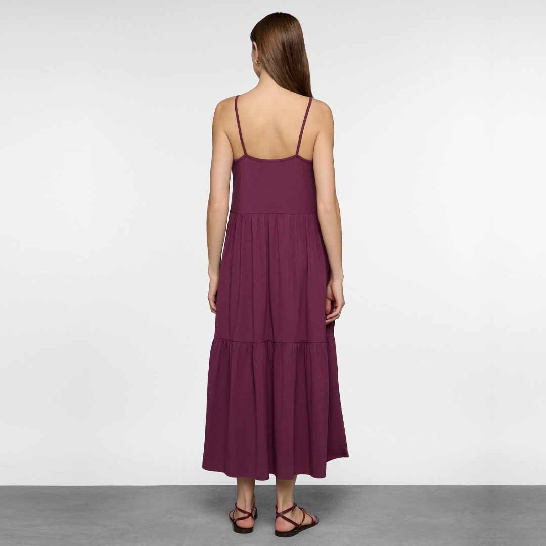 Fustan Upim IW DR43 LONG MAUVE WINE