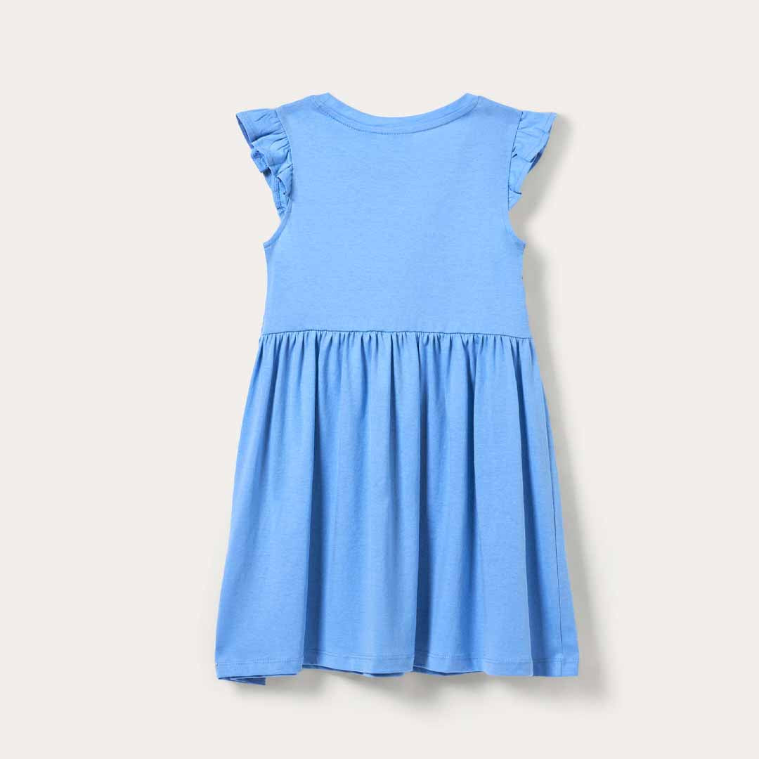 Fustan Blukids DRESS SOLID  LIGHT BLUE