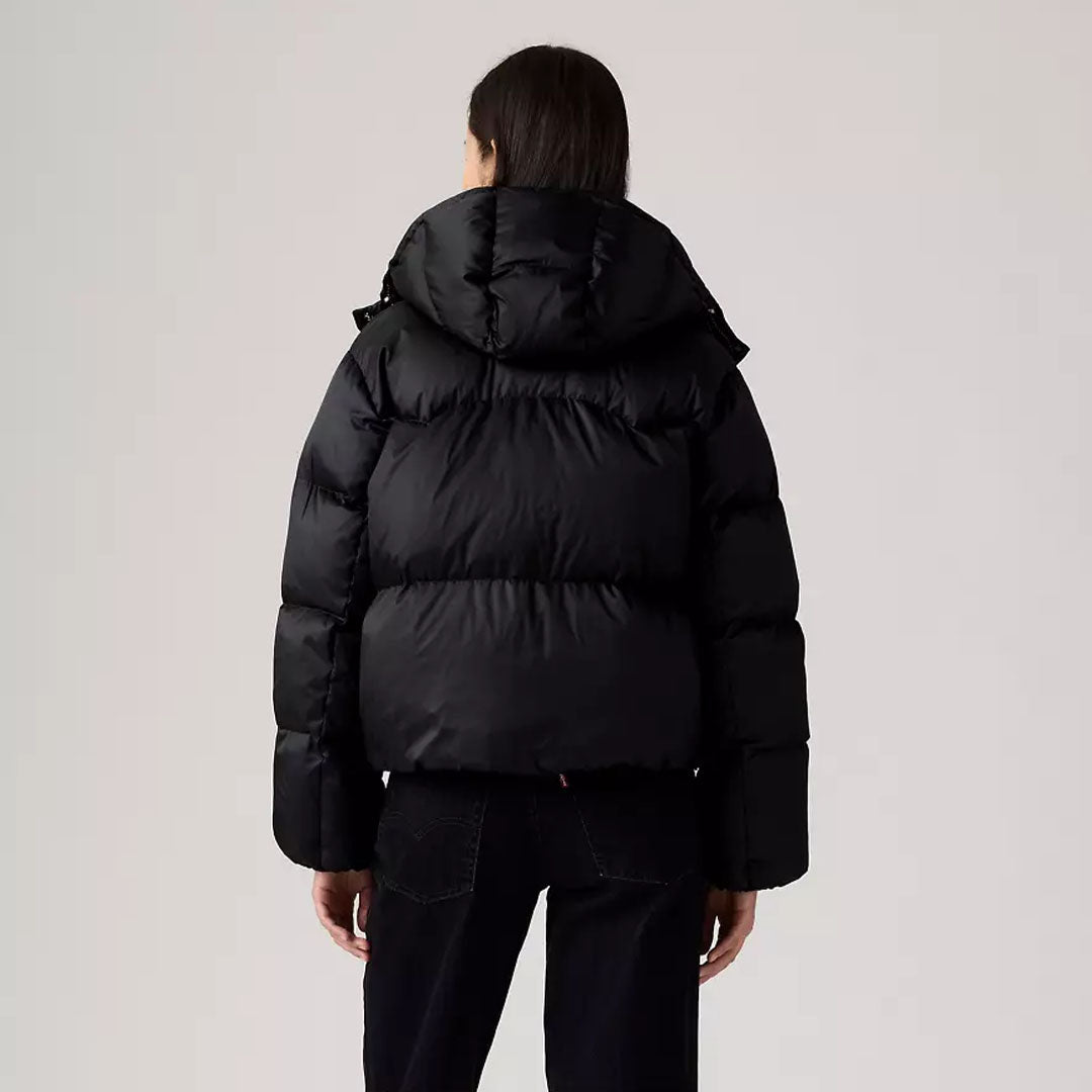 Jakne LEVIS WESTERN BUBBLE SHORTIE ANTHRACITE NIGH