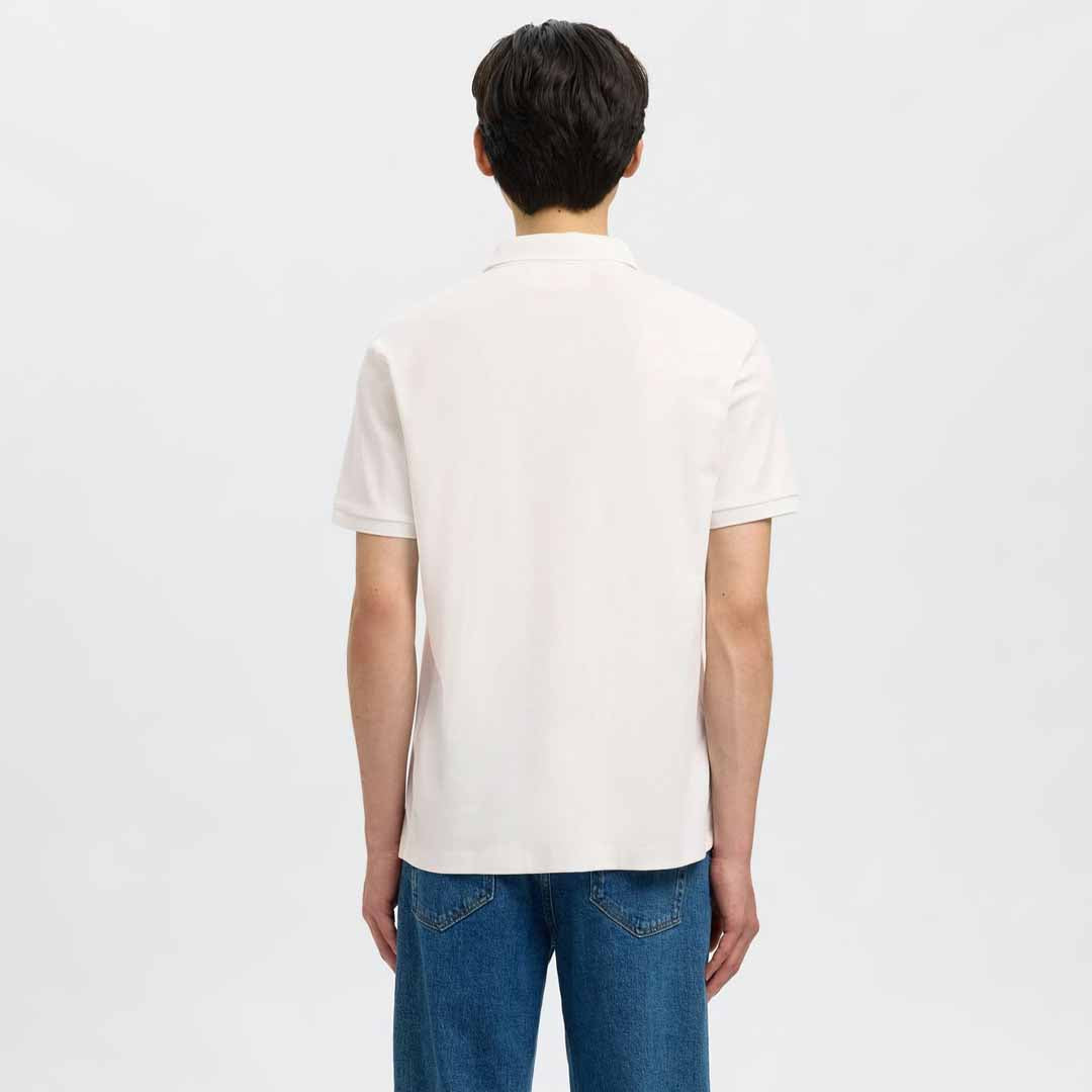 Maicë Selected SLMFAVE ZIP SS POLO NOOS