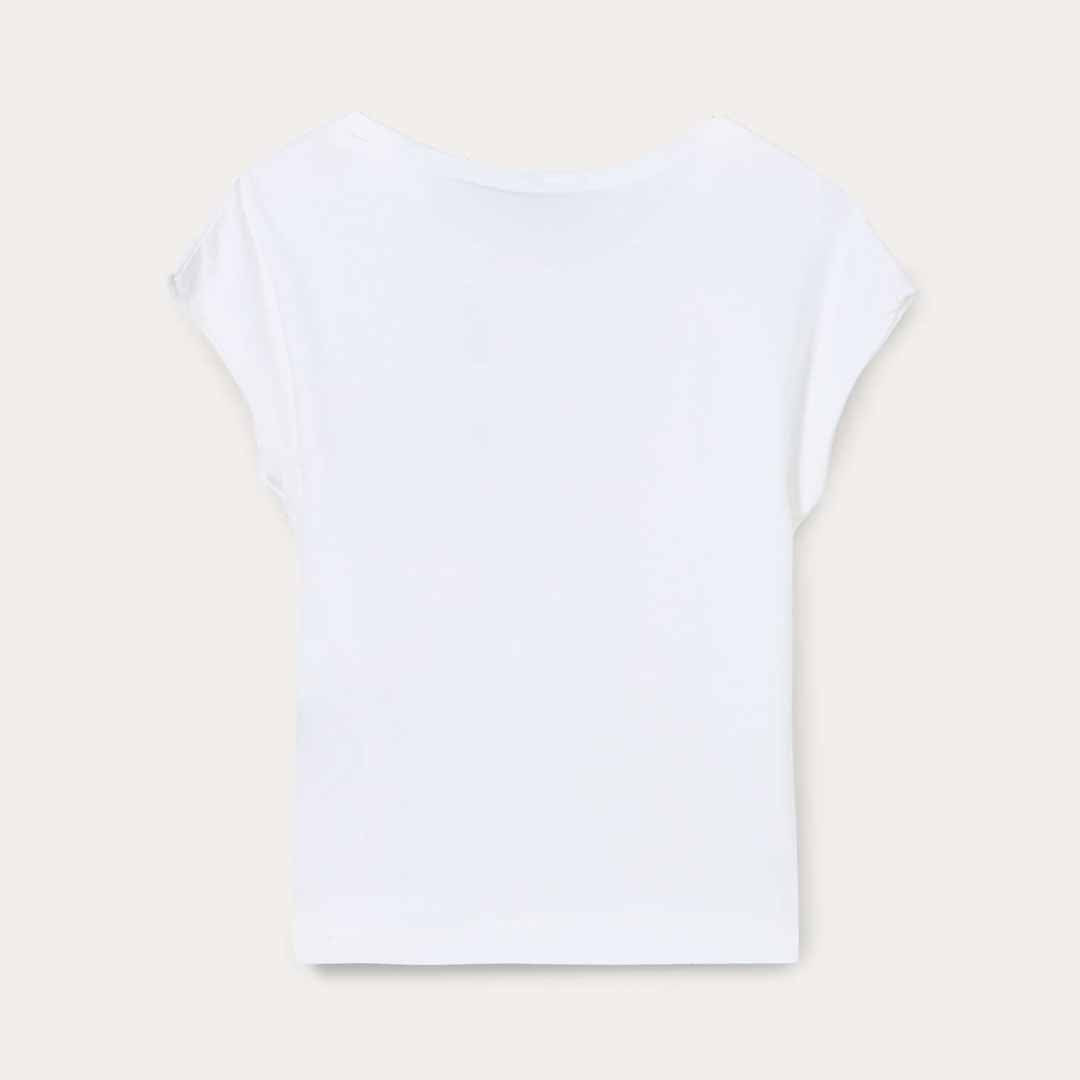 Maicë Blukids T-SHIRT SOLI OPTICAL WHIT