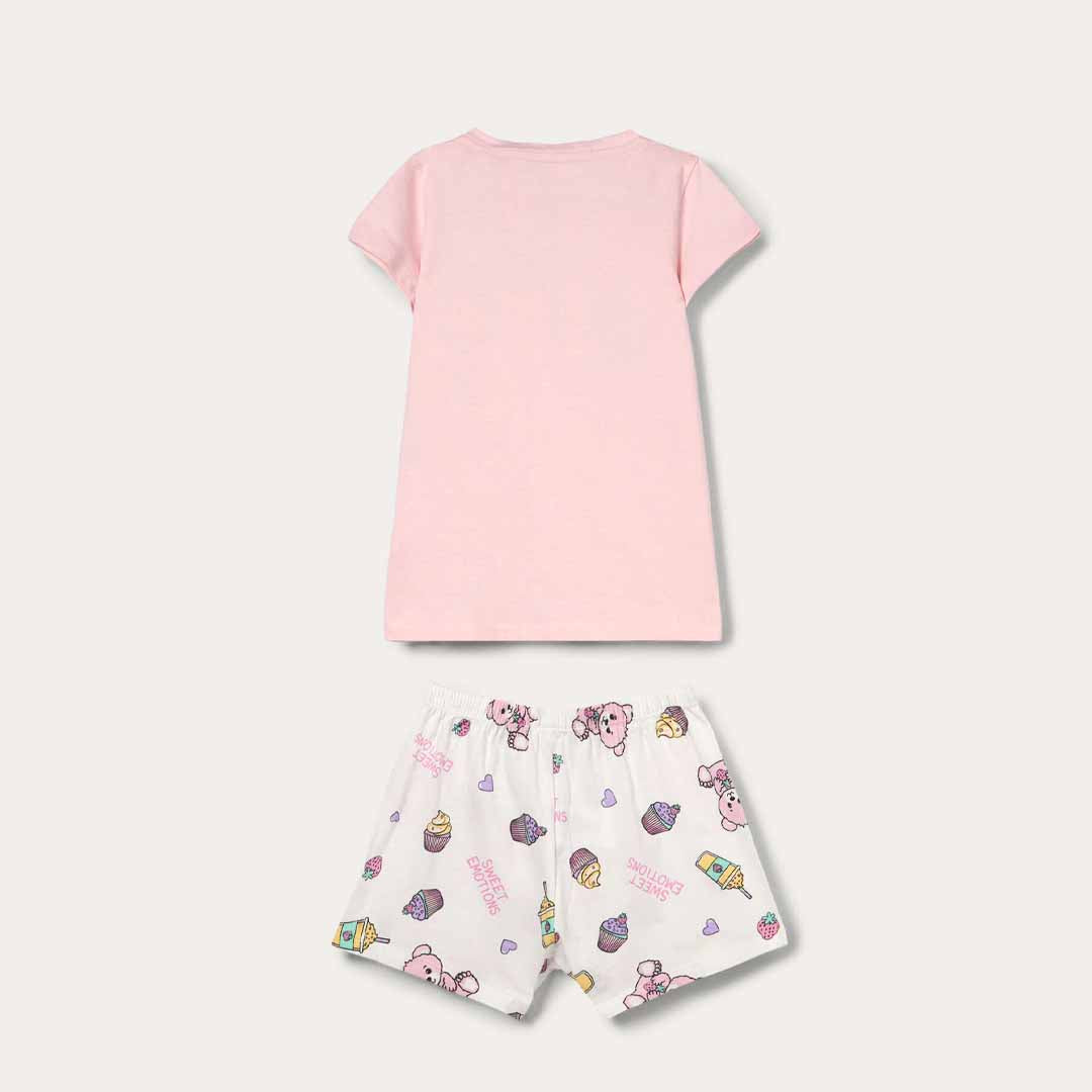 Pizhame Blukids SHORT PYJAMA PANNA/ROSA