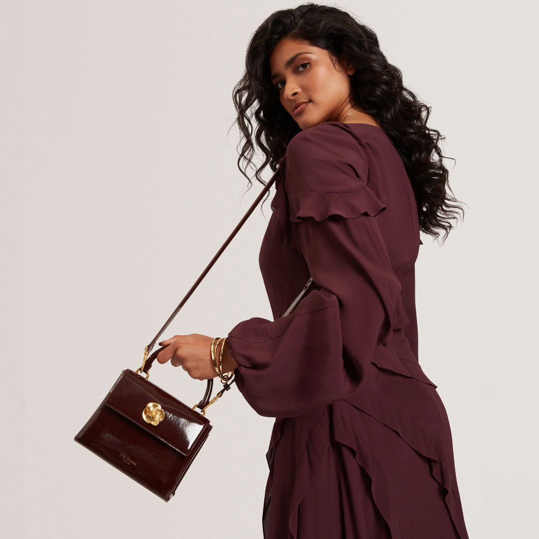 Qantë dore TED BAKER Rose Detail Mini Crinkle Bag
