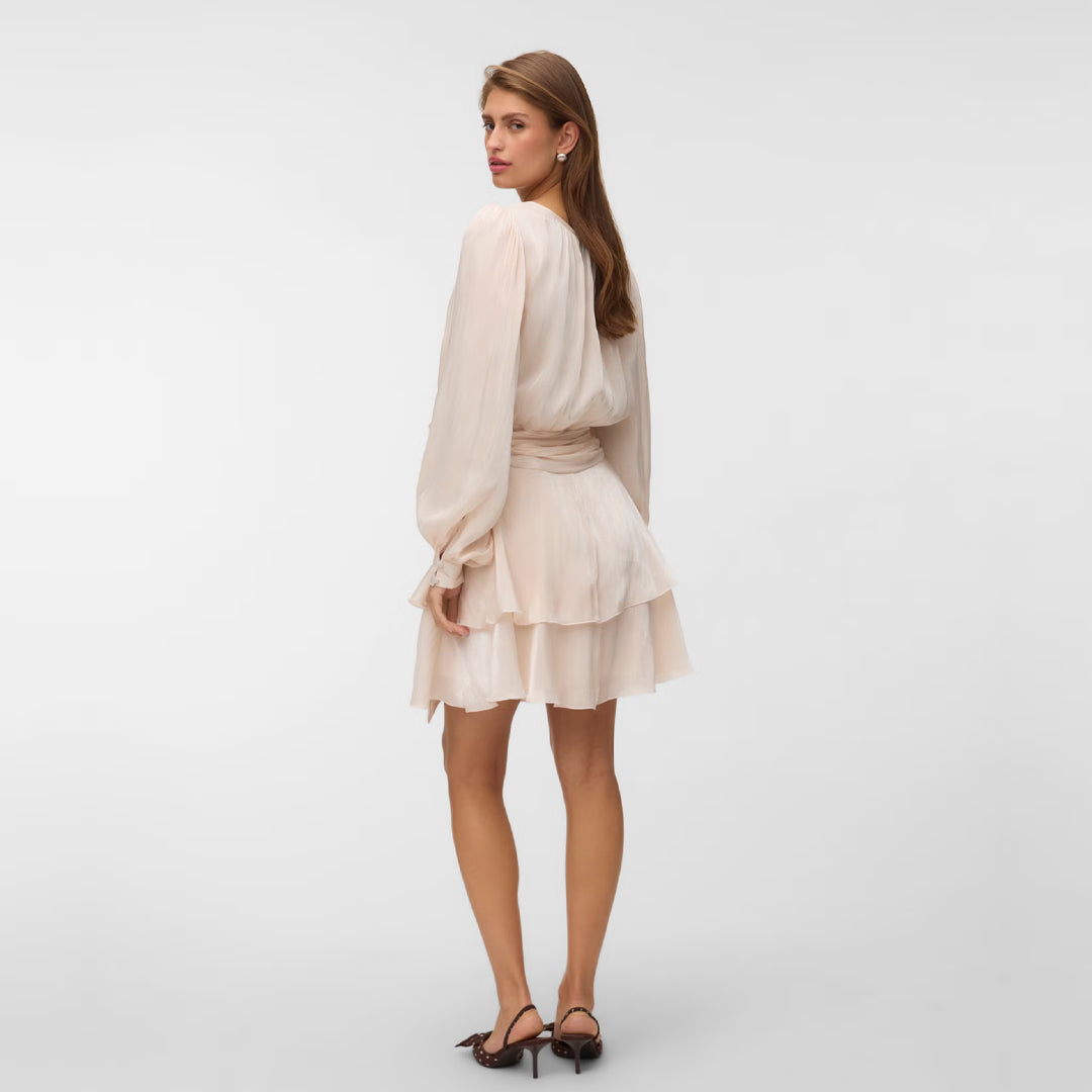 Fustan Vero Moda VMELISA LS DETAIL SHORT DRESS EXP