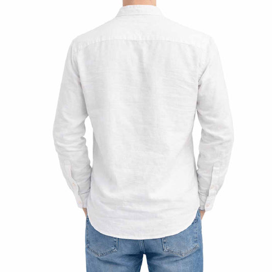 Këmishë Jack & Jones JJEBREEZE LINEN BLEND BAND SHIRT L/S SN