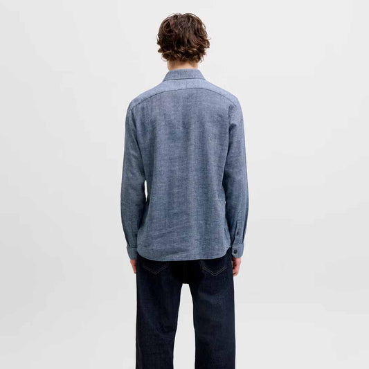 Këmishë Jack & Jones JPRBLAPARKER LINEN BLEND L/S SHIRT