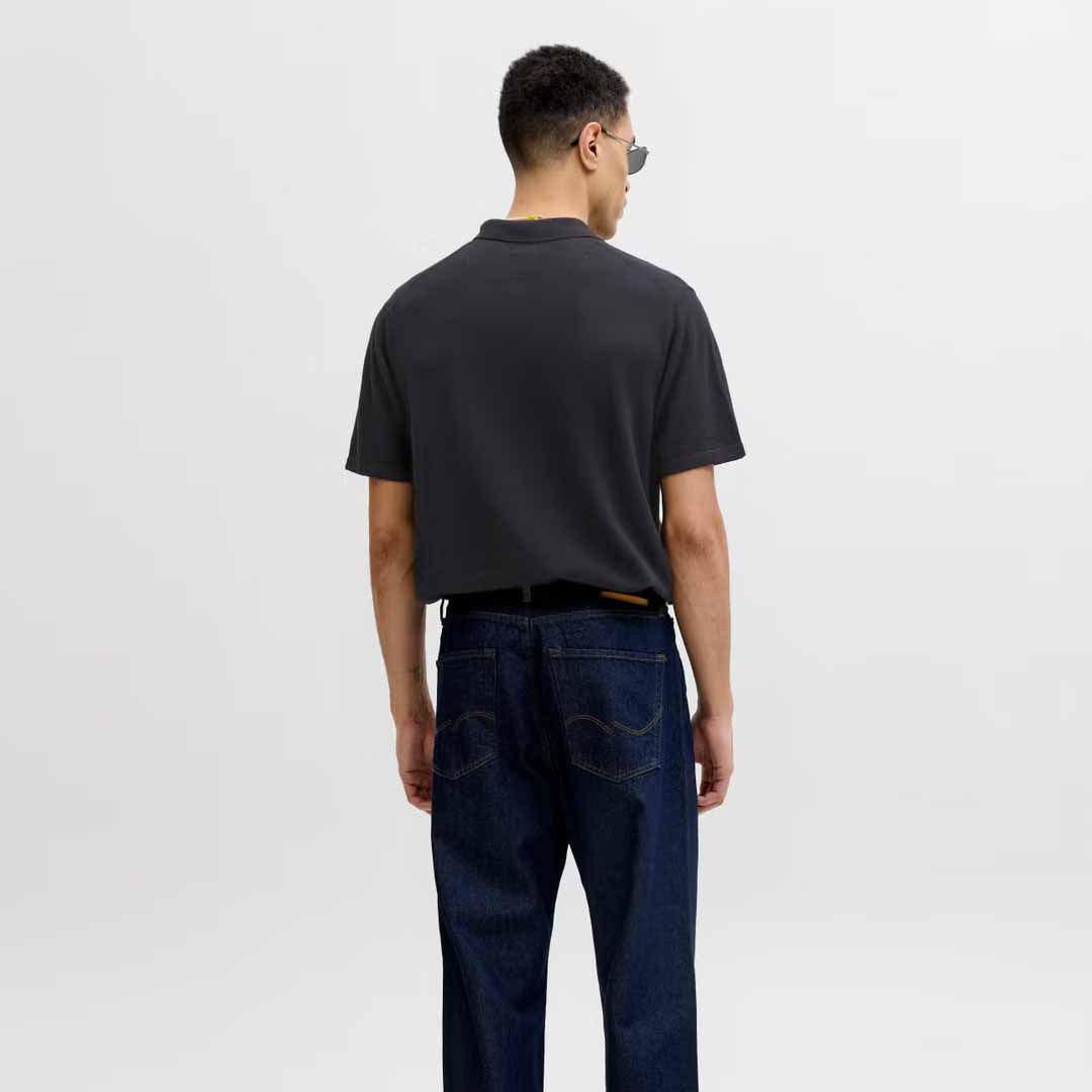 Maicë Jack & Jones JJEEMIL KNIT ZIP POLO SS SN