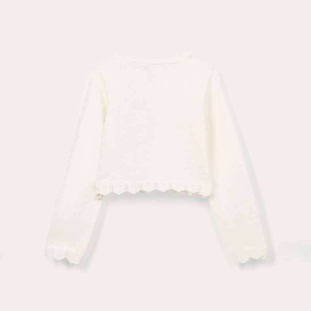 Xhemper Blukids CARDIGAN LUR OFF WHITE