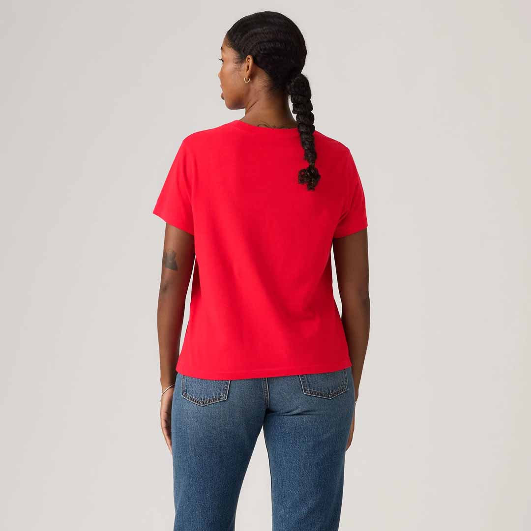 Maicë Levis FAVORITE COTTON TEE HM TRUE RED JERSEY