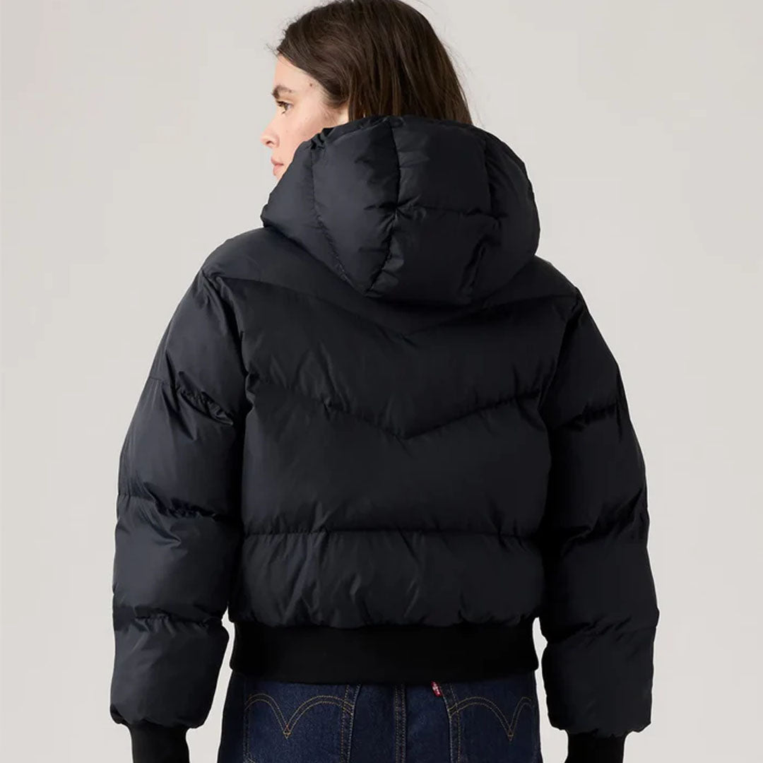 Jakne LEVIS NOE WESTERN CROP PUFFER ANTHRACITE NIG