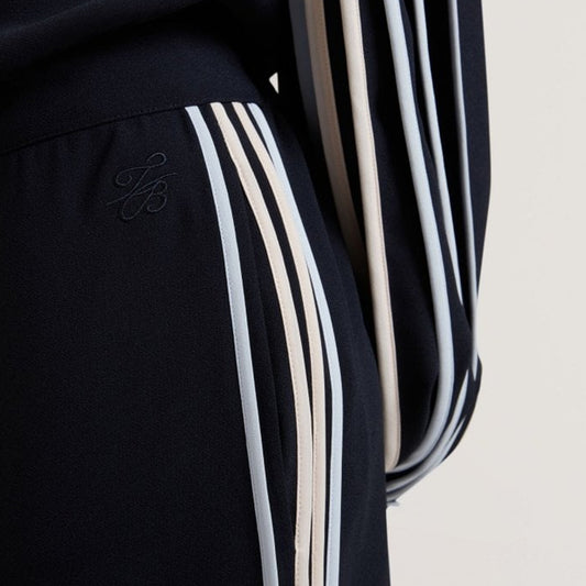 Pantallona TED BAKER Piping Detail Wide Leg Crepe