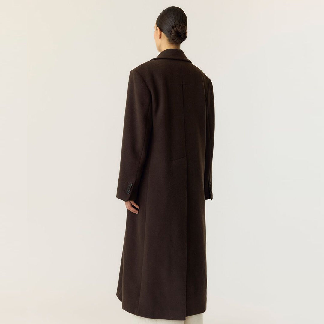 Palltë Y.A.S YASROYLA LS WOOL BLEND LONG COAT S. N