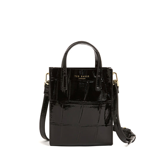 Qantë Ted Baker Croc Effect Mini Icon Bag