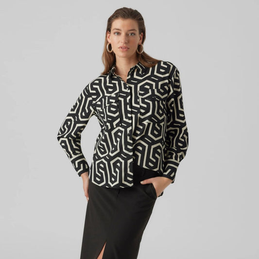 Këmishë Vero Moda 10295550 BLAC