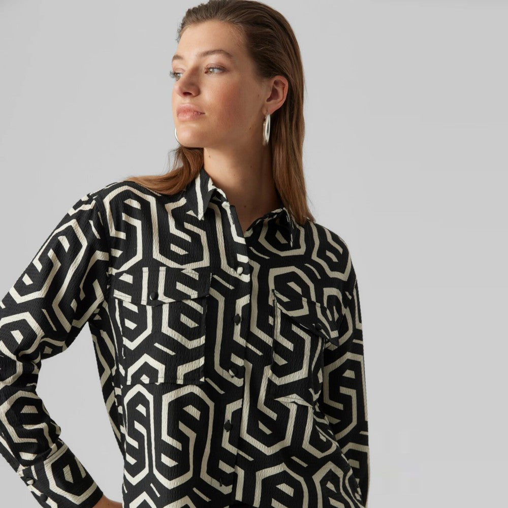 Këmishë Vero Moda 10295550 BLAC