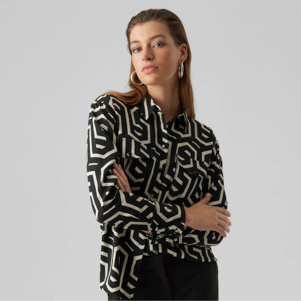 Këmishë Vero Moda 10295550 BLAC