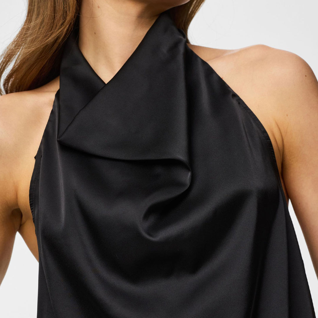 Maicë Pieces PCFESTA HALTERNECK SATINTOP WVN D2D