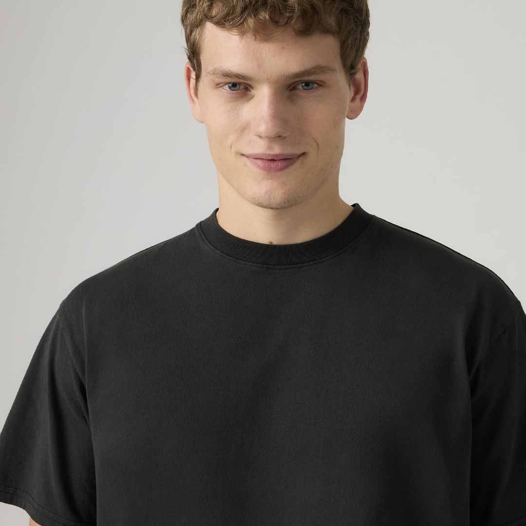 Maicë Levis BOXY SS TEE GARMENT DYE JET BLACK GARM