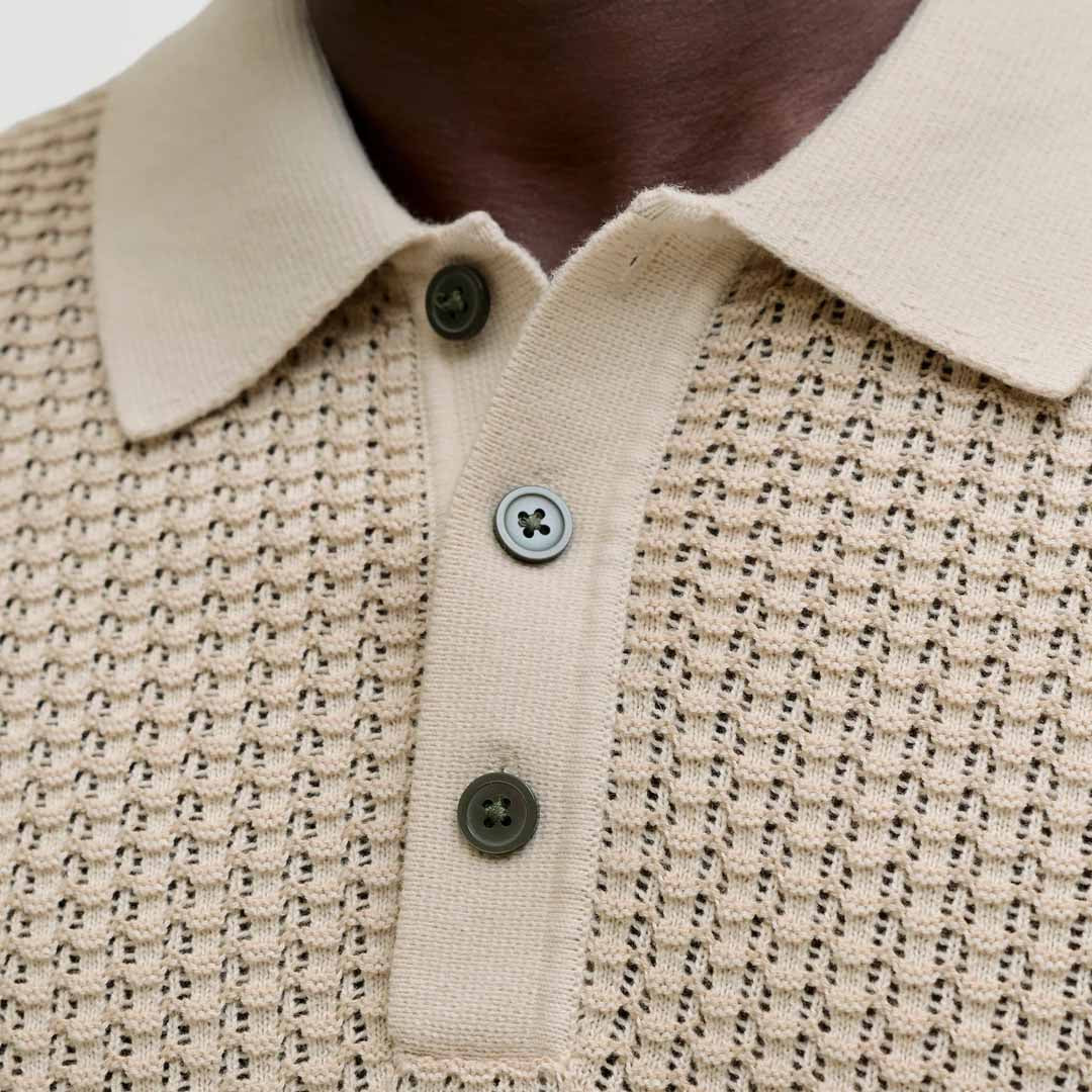 Maicë Jack & Jones JPRBLUKINGSLEY KNIT POLO SS LN