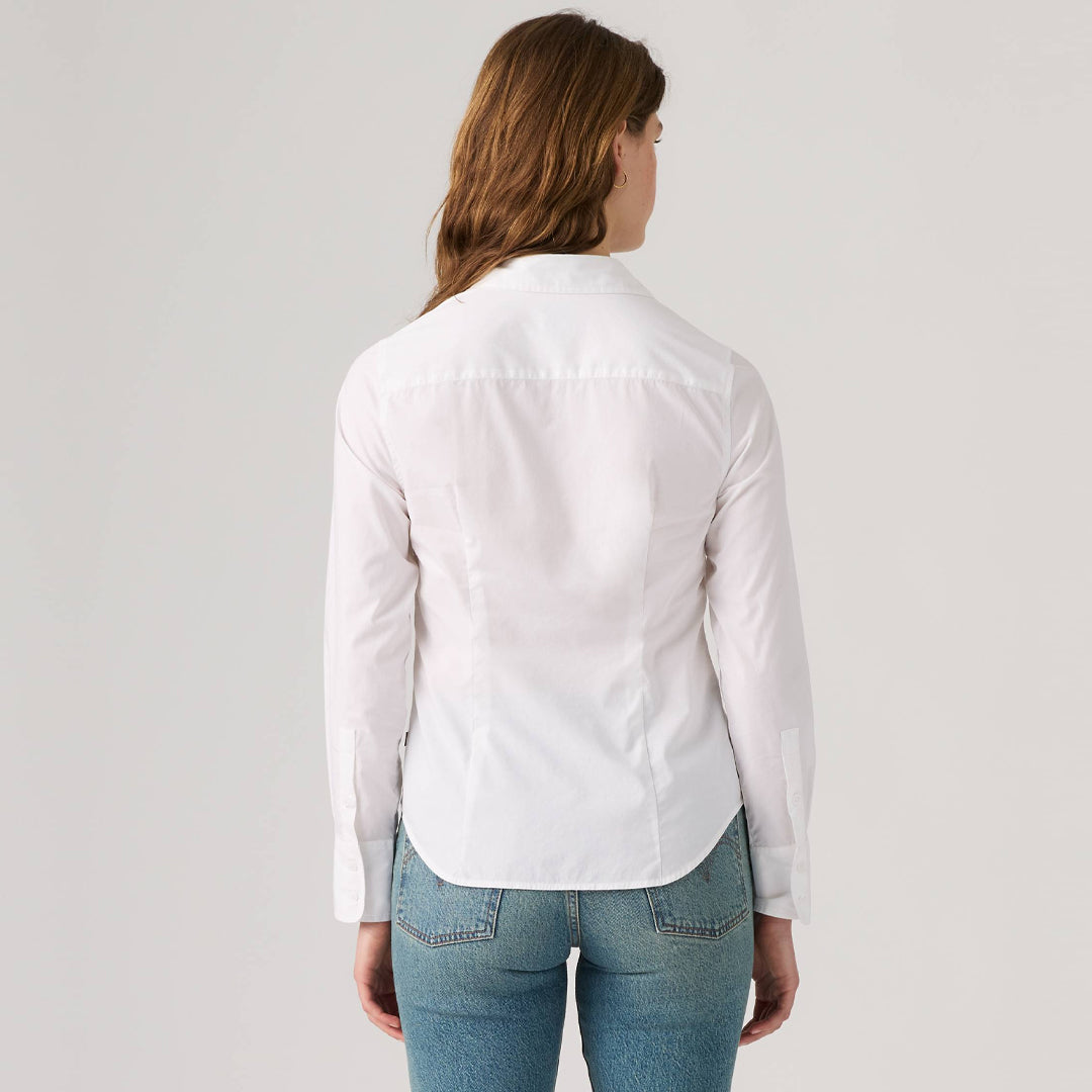 Këmishë Levis SLIM POPLIN SHIRT BRIGHT WHITE STRET