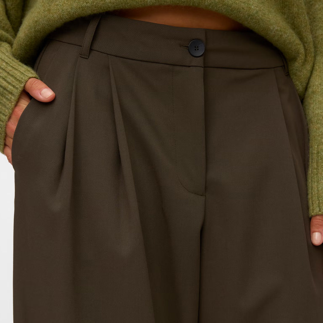 Pantallona Vero Moda VMSTELLA MW WIDE PLEAT PANT N