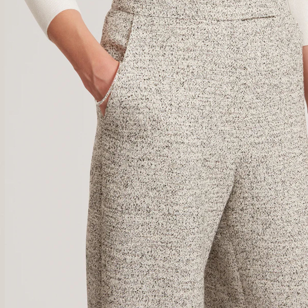 Fustan Tailored Boucle Dress with Knitted Top