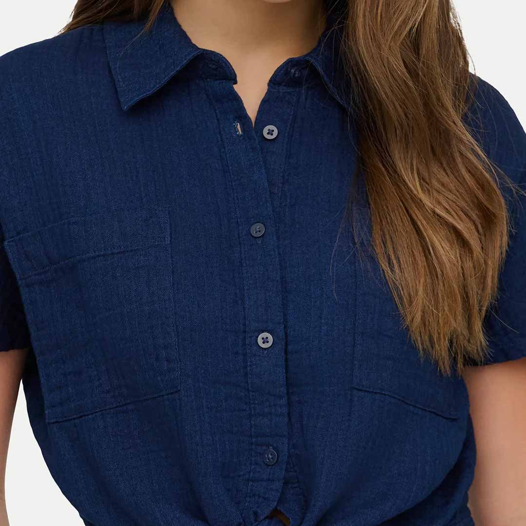 Këmishë Only ONLLEONI SEERSUCKER CAP KNOT SHIRT WV