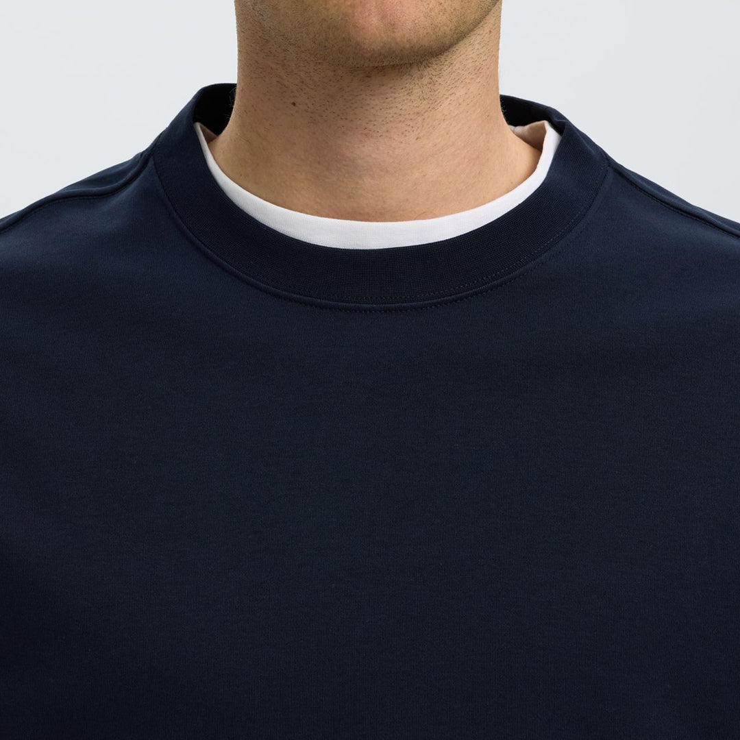 Bluzë Selected SLMTAJ HEAVY LS O-NECK TEE