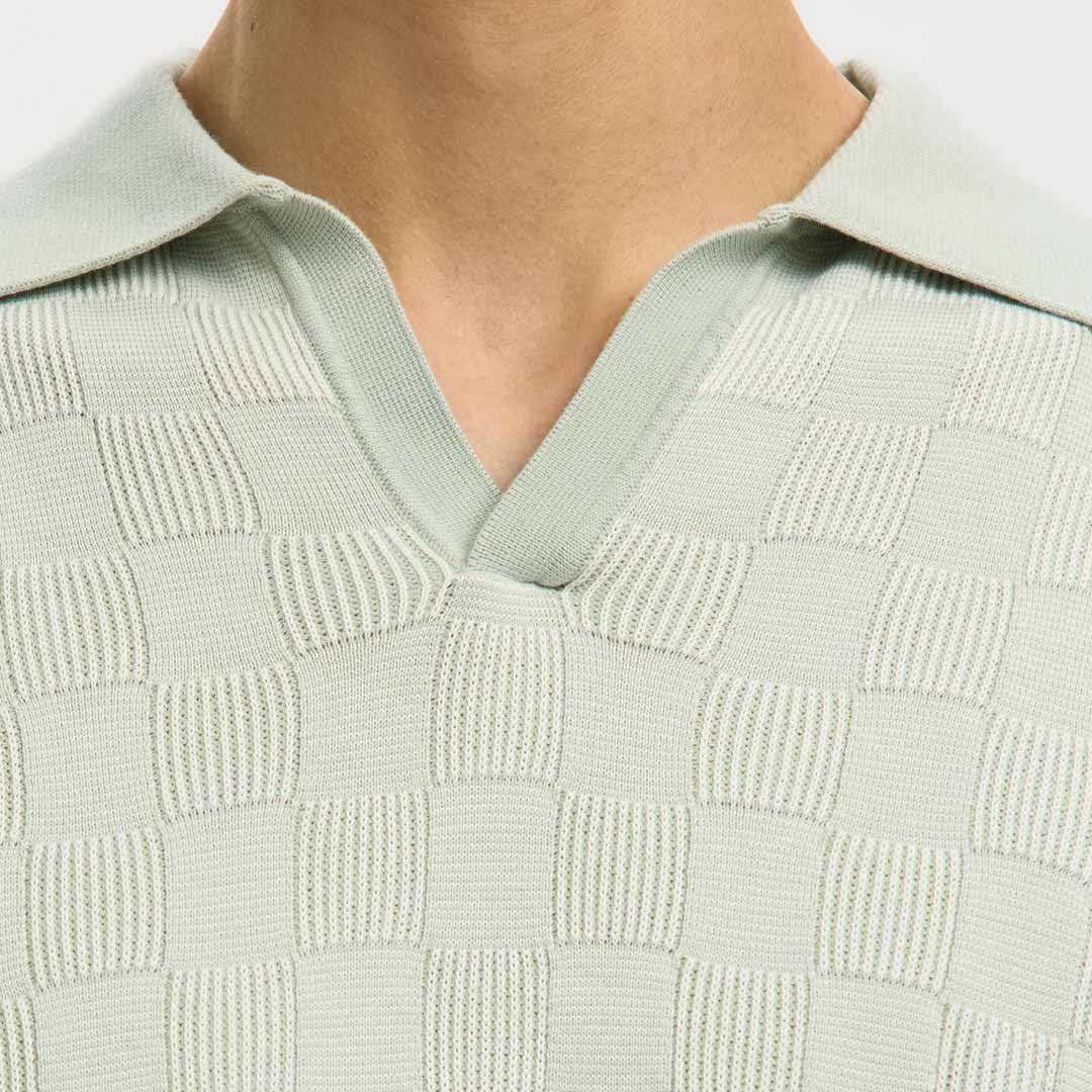 Maicë Selected SLHMILAS SS KNIT RELAXED COLOR OPEN POLO