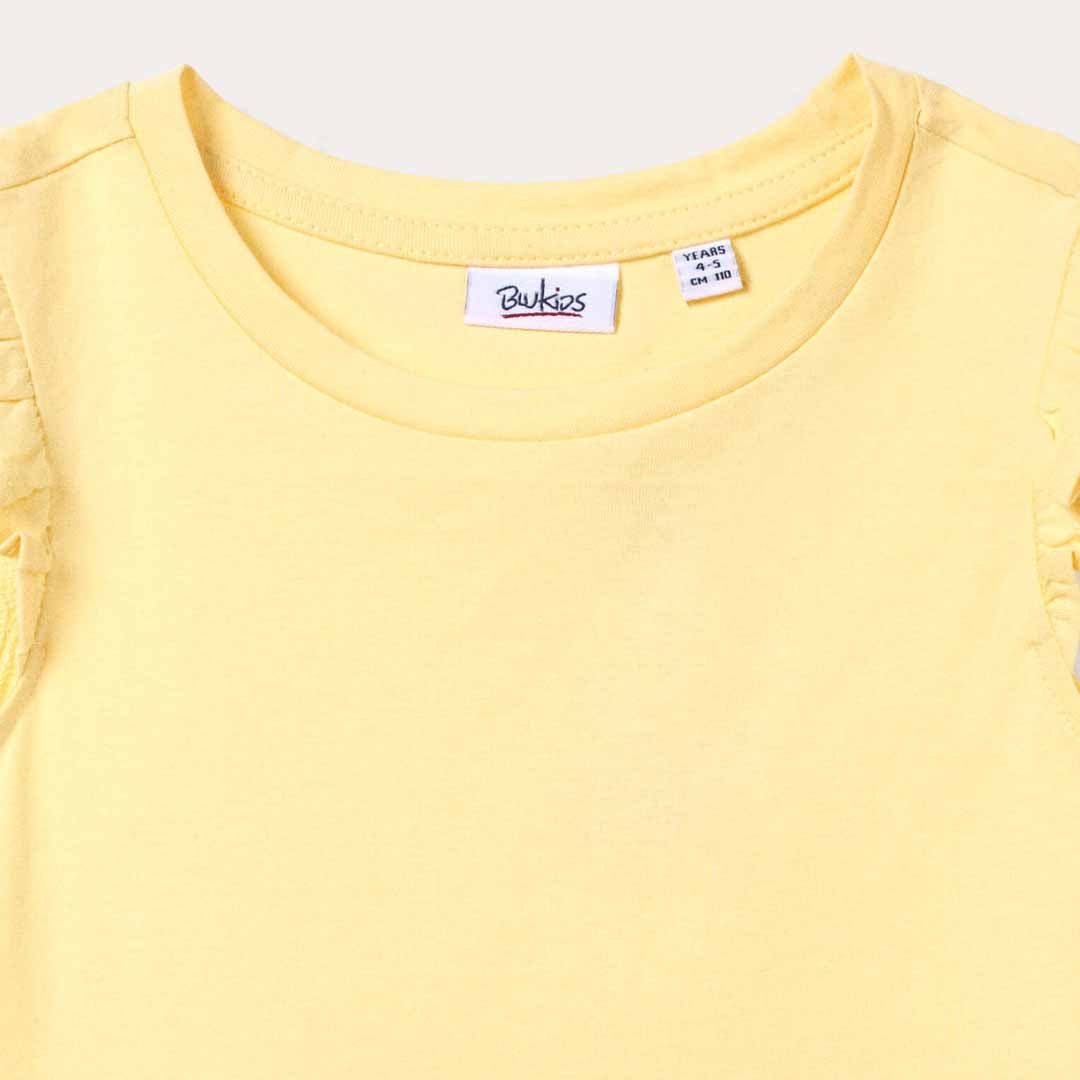 Fustan Blukids DRESS SOLID  YELLOW