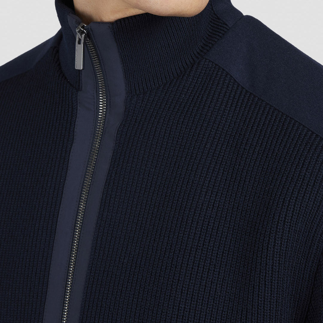 Bluzë PAUL & SHARK MENS KNITTED WOOL ZIPPED SWEATE