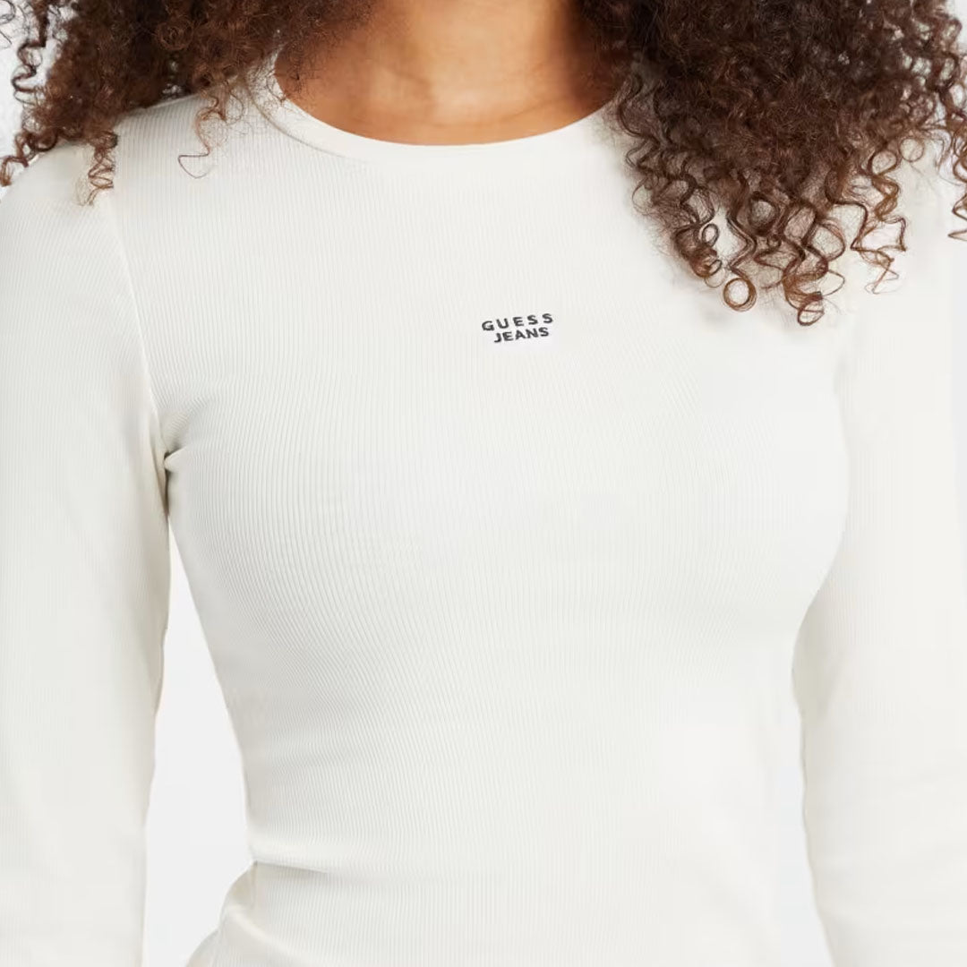Bluzë GUESS JEANS GJ LS CN EMBRO SLIM TOP