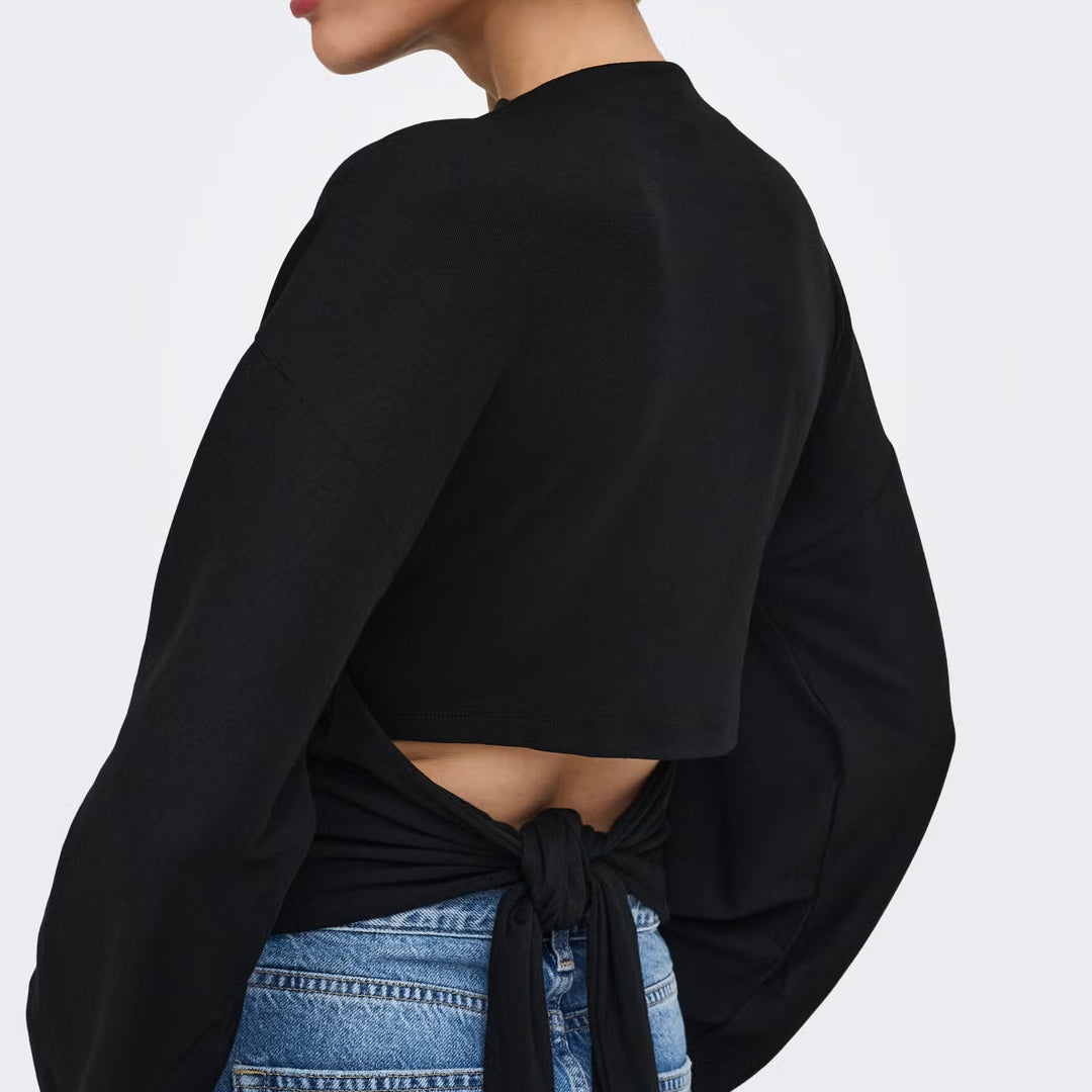 Bluzë Only ONLESTRID L/S TIE TOP JRS