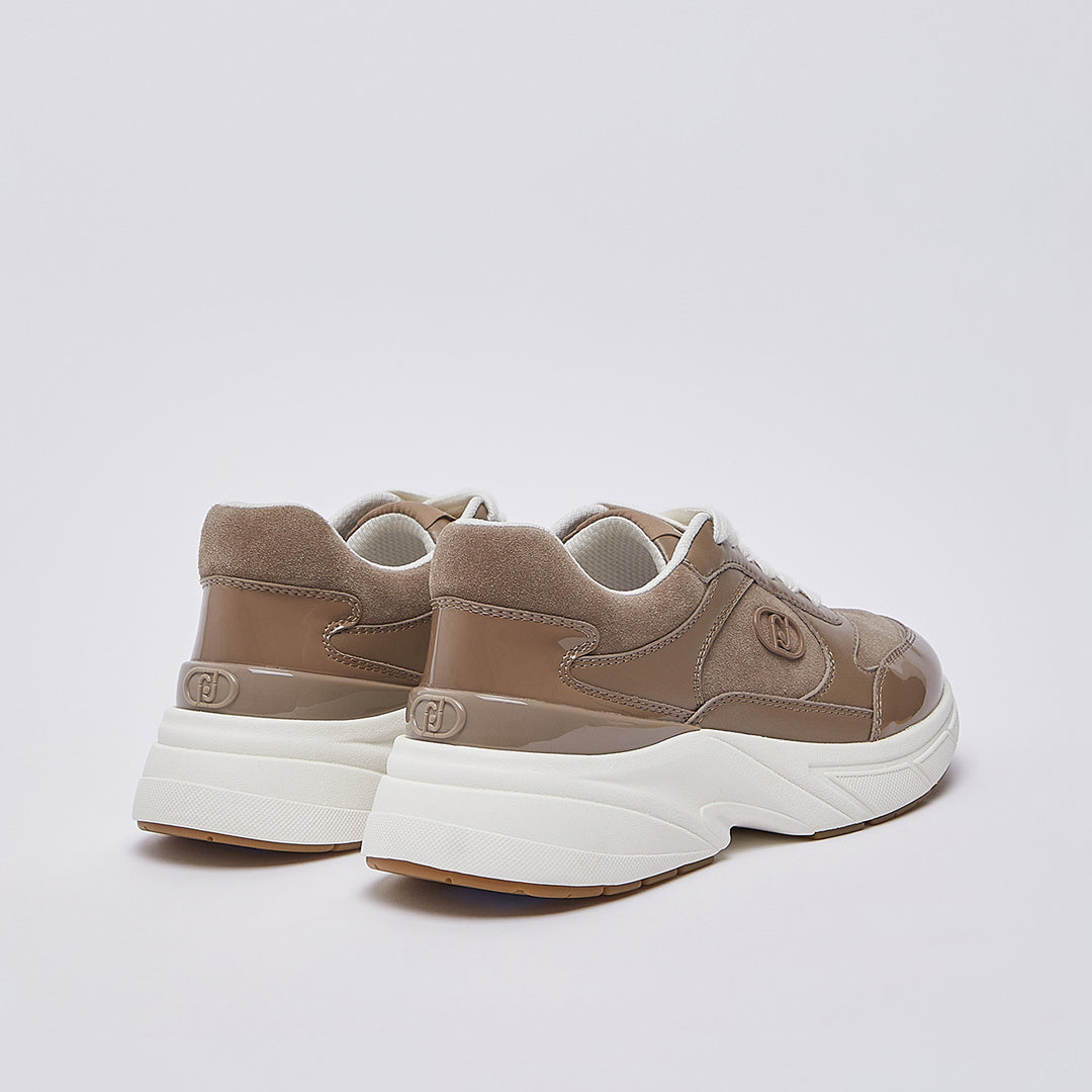Patikë Liu Jo LJ01 01 - SNEAKER CALF LEATHER/COW SUE HAVANA