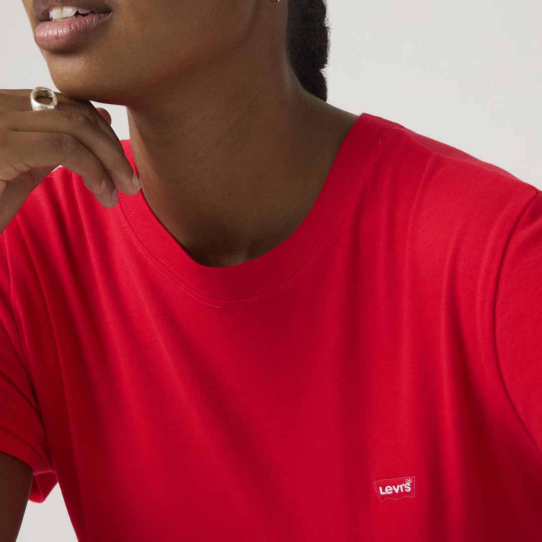 Maicë Levis FAVORITE COTTON TEE HM TRUE RED JERSEY
