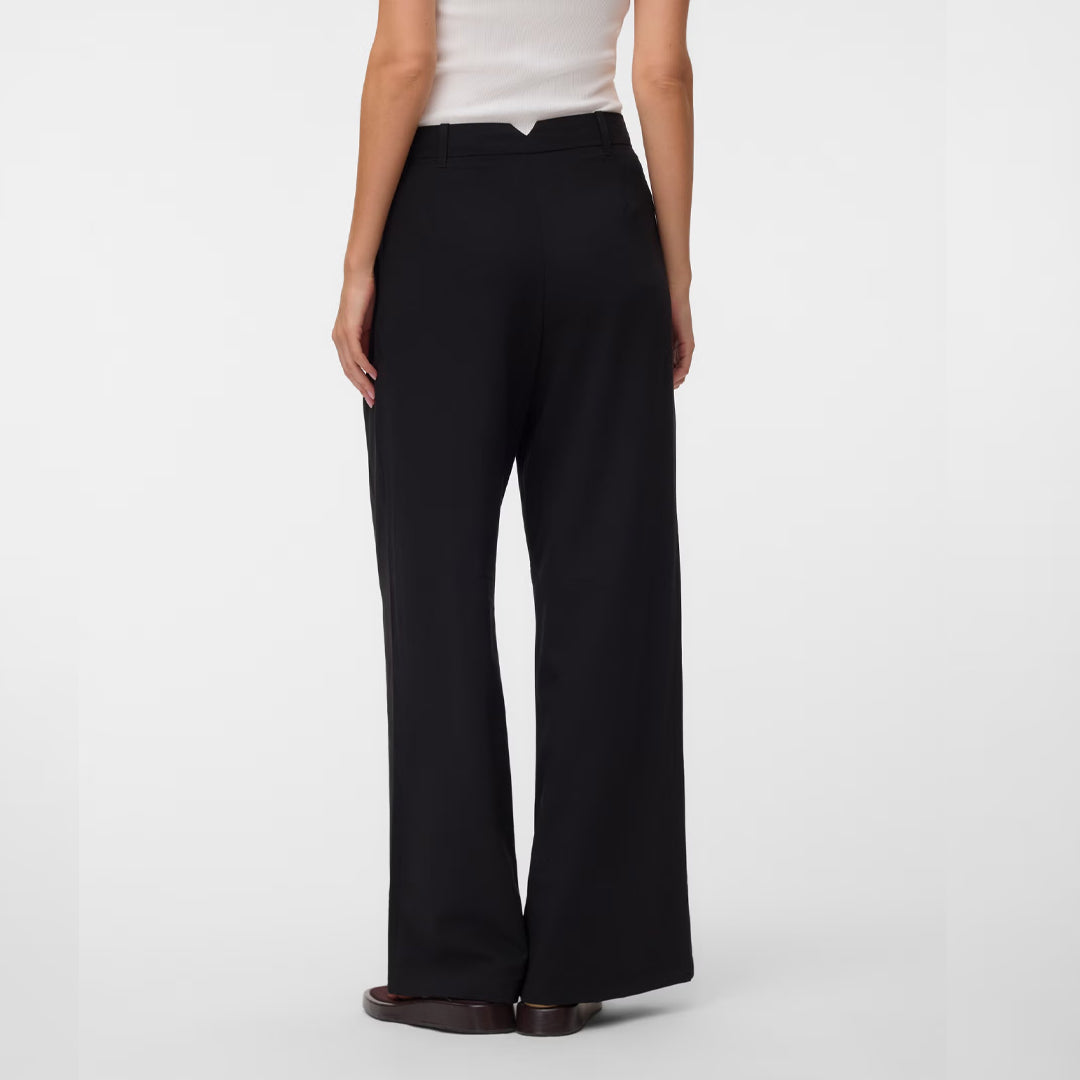 Pantallona Vero Moda VMSTELLA MW WIDE PLEAT PANT N