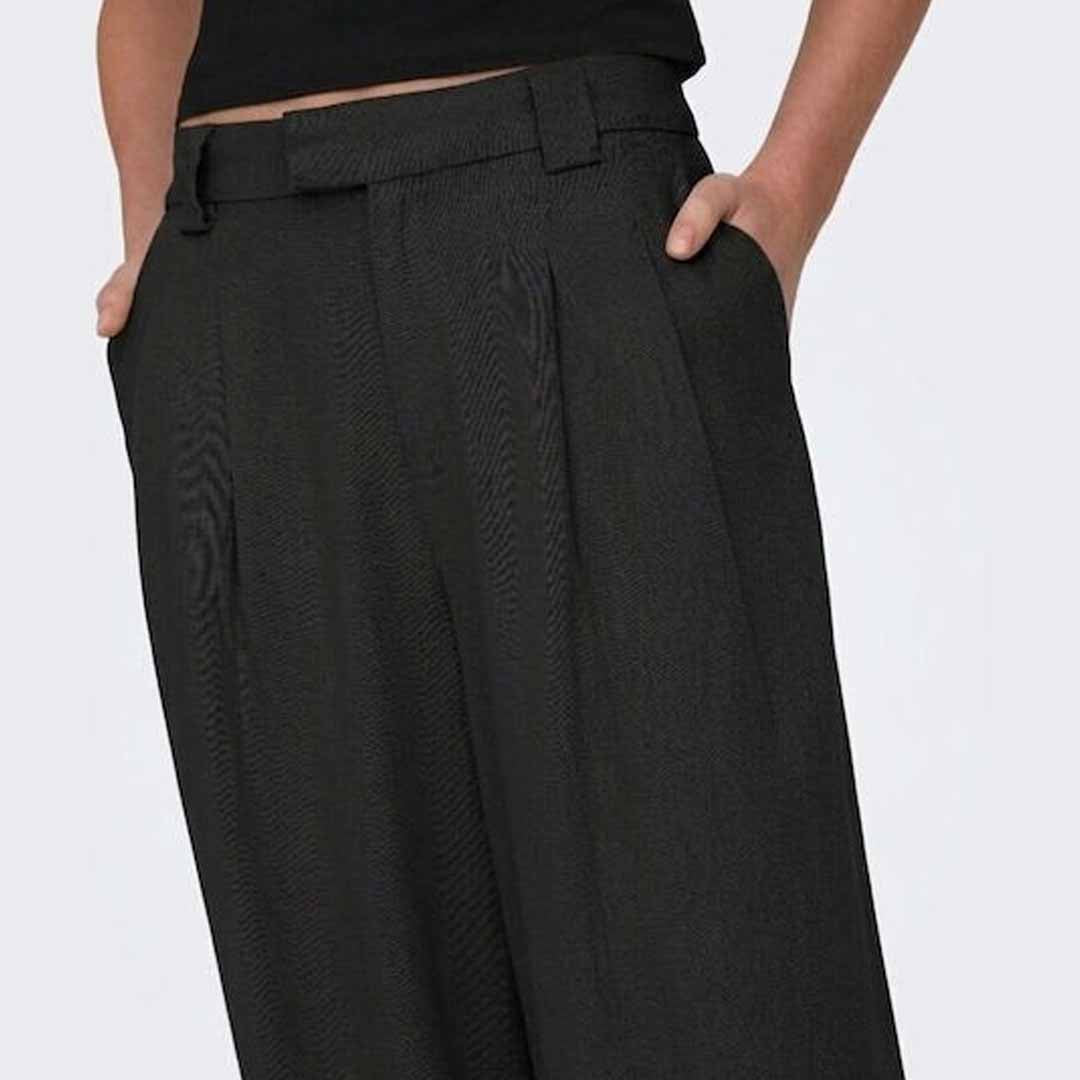 Pantallona Only ONLSVEA-GOA MW LINEN BL WIDE CC PN