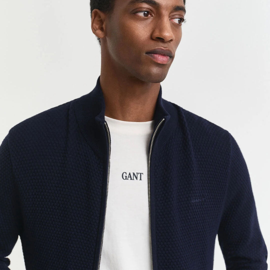 Duks GANT TEXTURED COTTON MERINO CARDIGAN