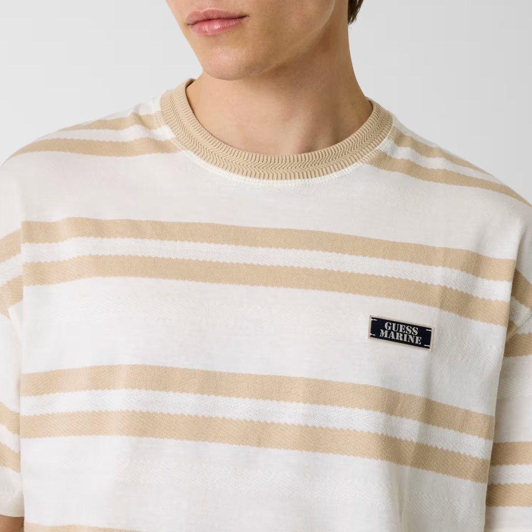 Maicë Guess SS VINTAGE STRIPES KNIT TOP