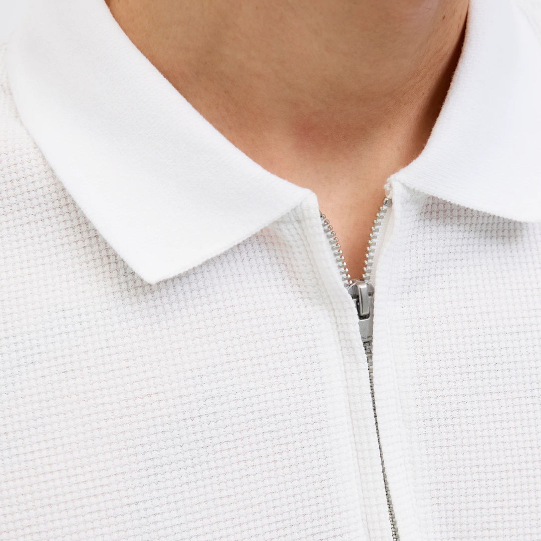 Maicë JACK & JONES JJEAUSTIN ZIP POLO SS NOOS