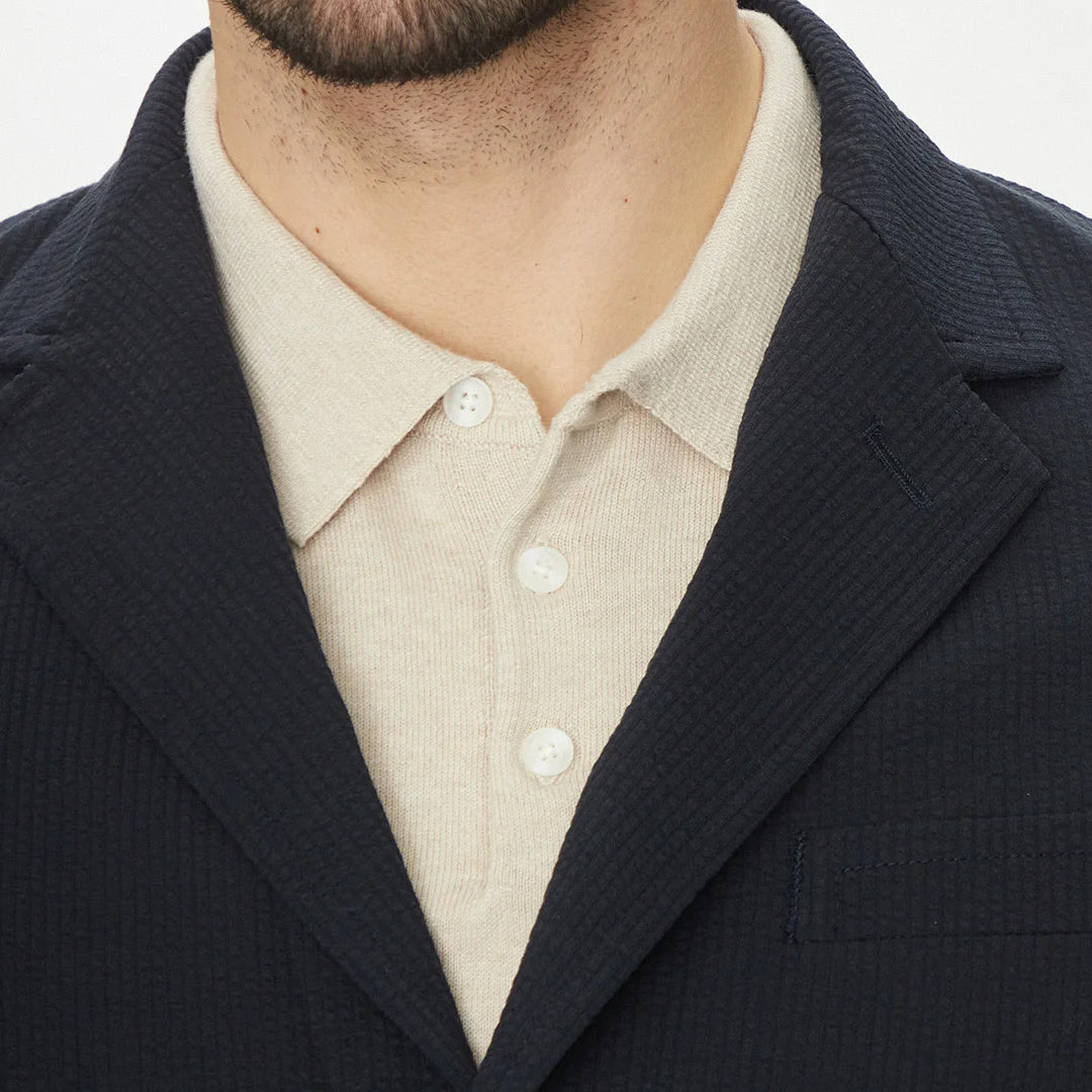 RALPH LAUREN JERSEY SEERSUCKER-POLO SOFT YALE