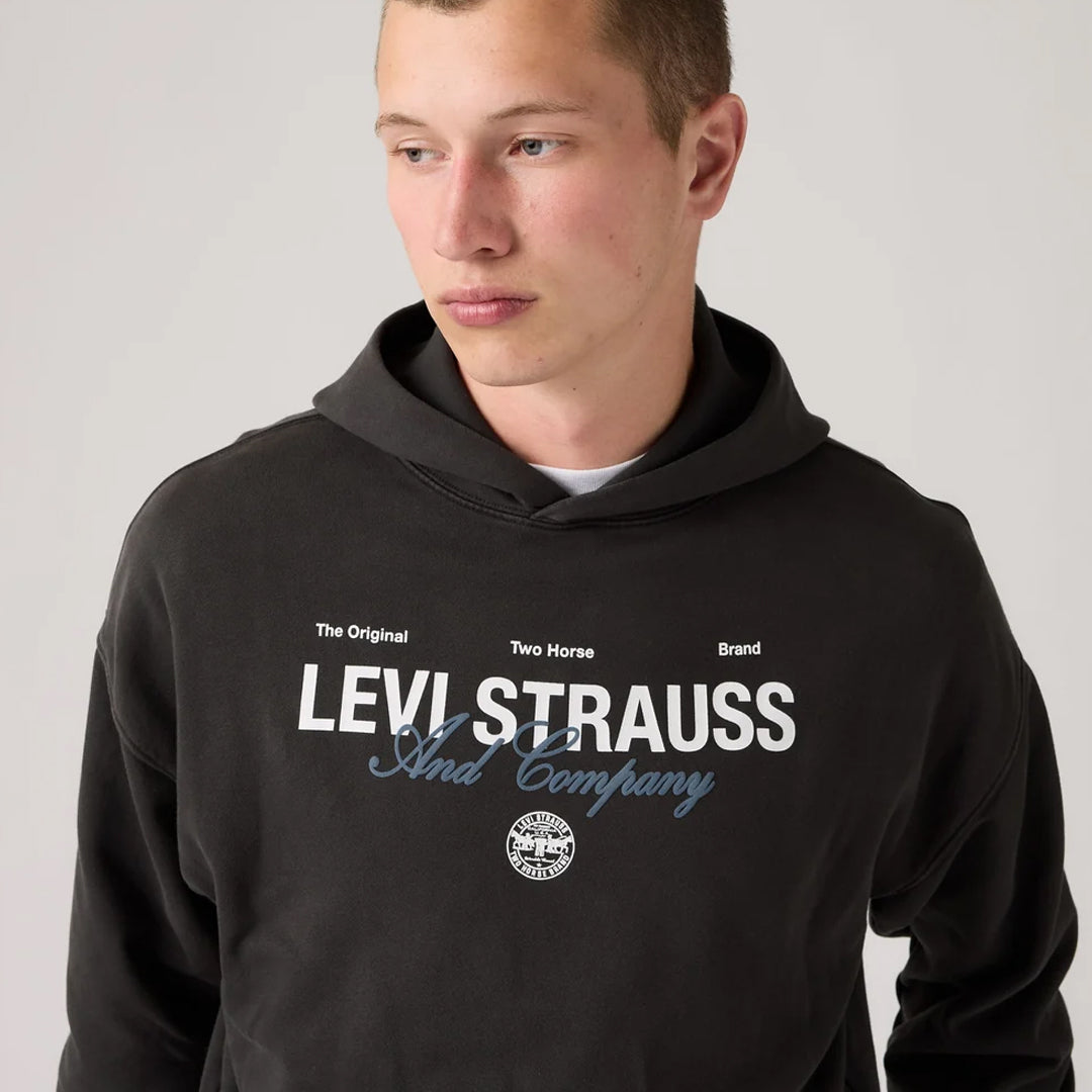 Duks Levis SUNSET GRAPHIC HOODIE LSCO 3 JET BLACK