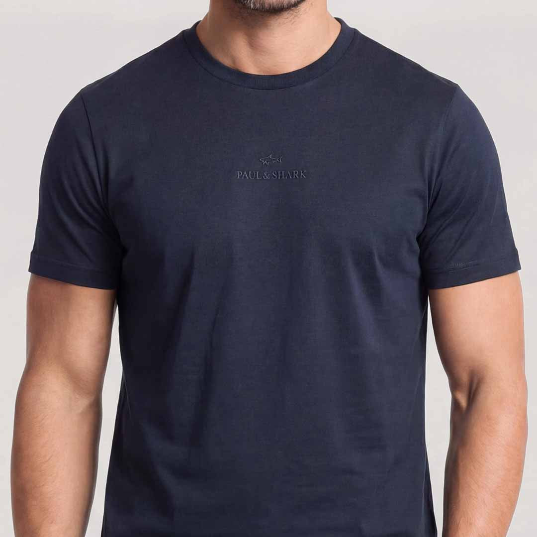 Maicë Paul & Shark MENS KNITTED COTTON T-SHIRT